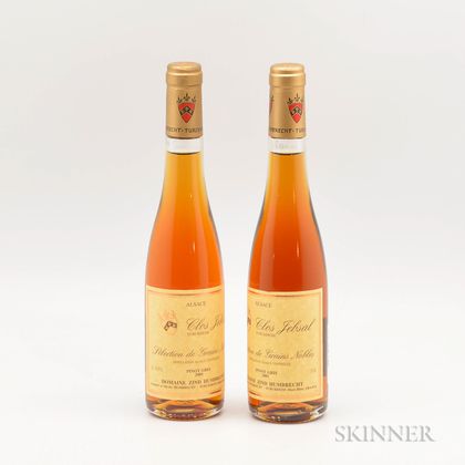 Zind Humbrecht Pinot Gris Clos Jebsal Selection de Grains Nobles 2001, 2 demi bottles 