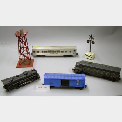 Collection of Lionel Plastic Model Trains and Model Railroading Accessories. 