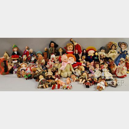 Large Group of Assorted Small Dolls