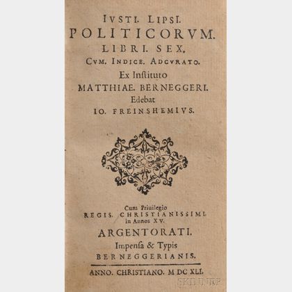 Lipsius, Justus (1547-1606) Politicorum Libri Sex