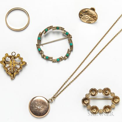 Group of 14kt Gold and Gold-filled Jewelry