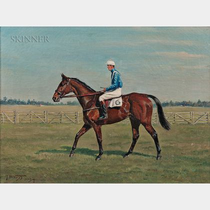 Franklin Brook Voss (American, 1880-1953) OUR FRIEND ridden by Noel Laing