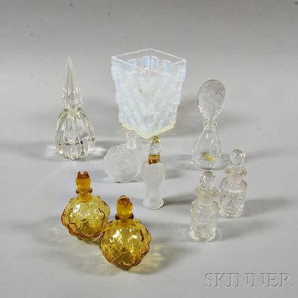 Sabino Glass Vase and Eight Perfumes