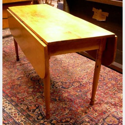Pine and Maple Drop-leaf Table