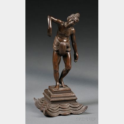 Bronze Figure of an Asian Man