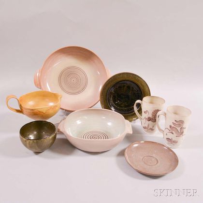 Eight Pieces of Scheier Pottery