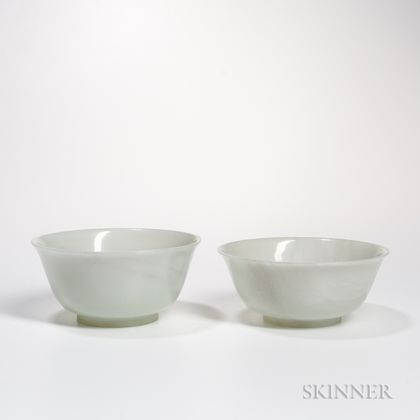 Two White Jade Bowls