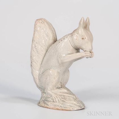 Staffordshire Pearlware Figure of a Squirrel