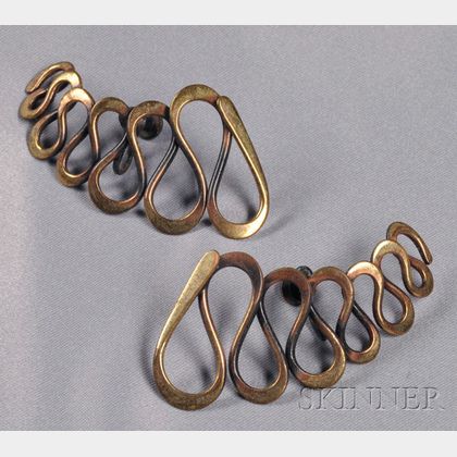 Copper Earrings, Art Smith