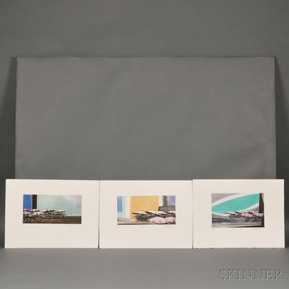 Shigeki Kuroda (b. 1953),Three Color Etchings