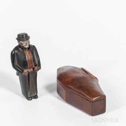 Miniature Pornographic Man in a Coffin