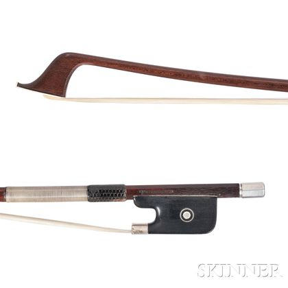 French Silver-mounted Cello Bow