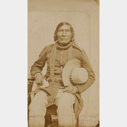 Carte de Visite of a Paiute Man