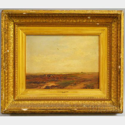 James Webb (British, 1825-1895) Landscape with Cows