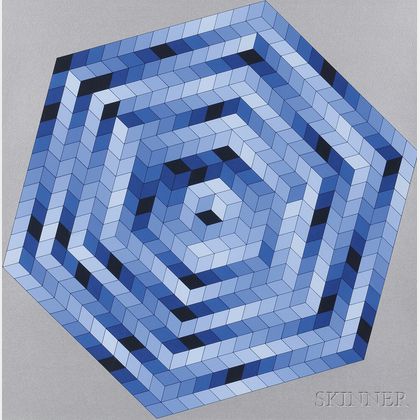 Victor Vasarely (Hungarian/French, 1906-1997) Sette