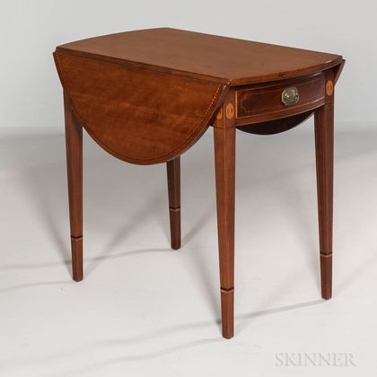 Federal Inlaid Cherry Pembroke Table