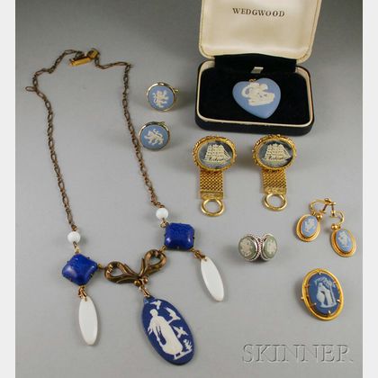 Group of Wedgwood and Wedgwood-style Jewelry