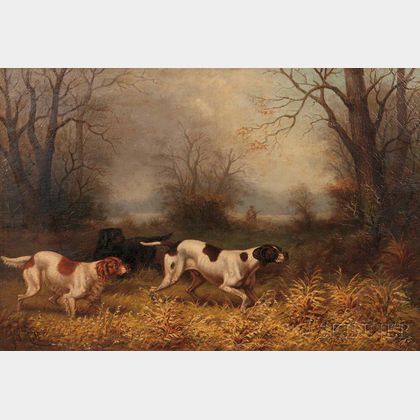 James G. Hill (American, 1841-1913) Hunting Dogs