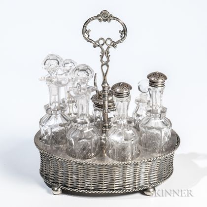 Victorian Silver-plated Cruet Set
