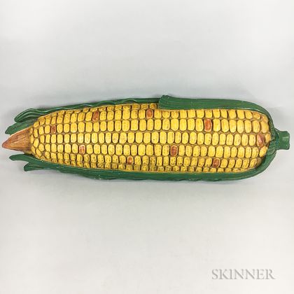 Molded and Painted Composite Ear of Corn