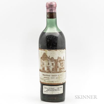 Chateau Haut Brion 1940, 1 bottle 
