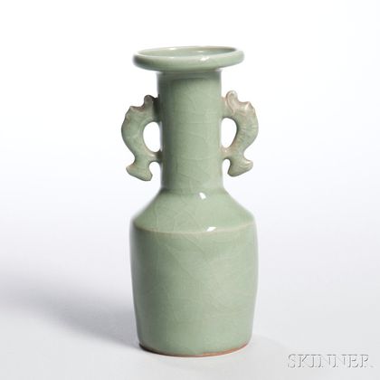 Longquan Celadon Mallet Vase