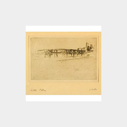 James Abbott McNeill Whistler (American, 1834-1903) The Little Putney, No. 1