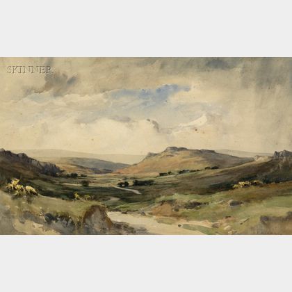Edgar Thomas Holding (British, 1870-1952) Manaton Valley, Devon