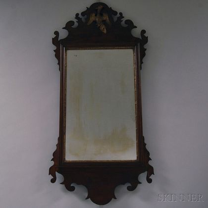 Chippendale Parcel-gilt Scroll Mirror