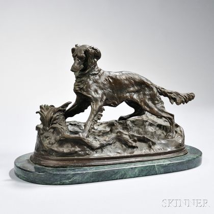 After Pierre-Jules Mêne (French, 1810-1879) Bronze Setter