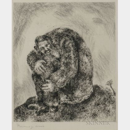 Marc Chagall (Russian/French, 1887-1985) Elijah on Mount Carmel