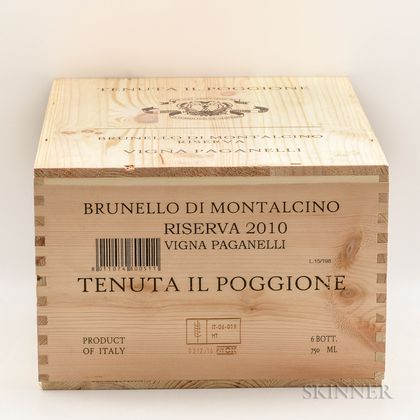 Il Poggione Brunello di Montalcino Vigna Pagnelli 2010, 6 bottles (owc) 