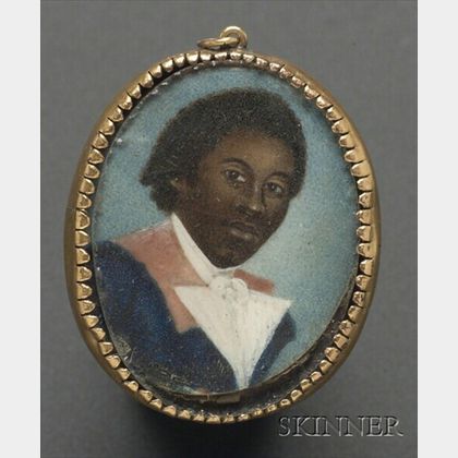 Portrait Miniature of a Black Gentleman