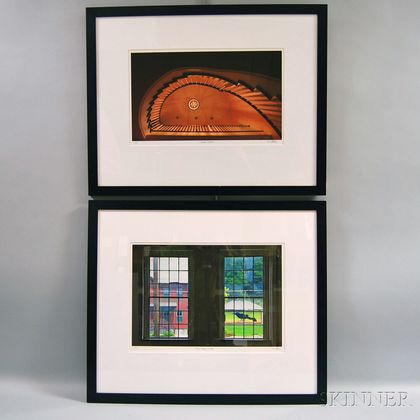 Max Stern (American, 20th/21st Century) Two Color Photographs: Mass MOCA Window