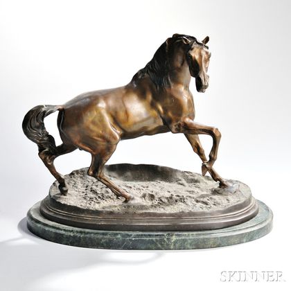 After Pierre-Jules Mêne (French, 1810-1879) Bronze Horse