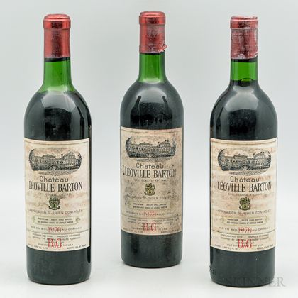 Chateau Leoville Barton 1970, 3 bottles 