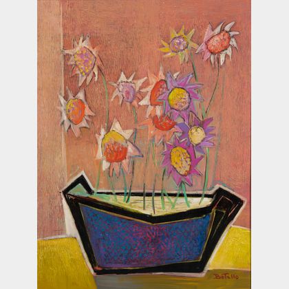 Ángel Botello (Spanish/Puerto Rican, 1913-1986) Sunflowers