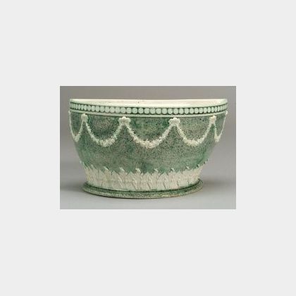 Wedgwood D-shaped Porphyry Decorated White Terra-cotta Bough Pot