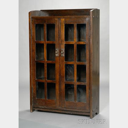 Gustav Stickley Double-Door Bookcase