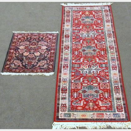 Two Oriental-style Machine-made Rugs