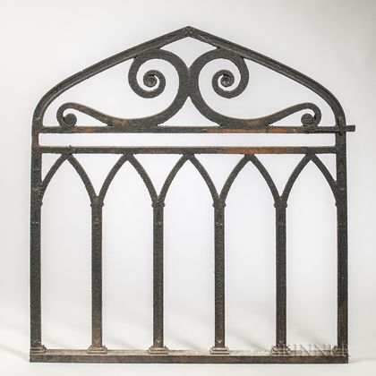 Wrought Iron Gothic Revival Gate