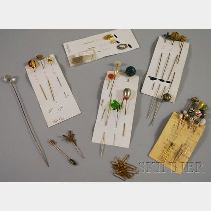 Group of Antique Hat and Stickpins