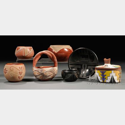 Seven Small Southwest Pottery Bowls