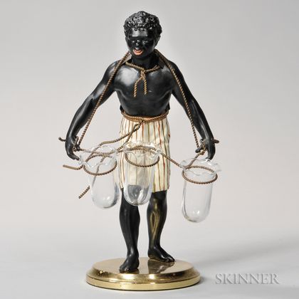 Blackamoor Figure with Glass Holders