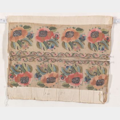 Ottoman Silk and Metal Thread Textile