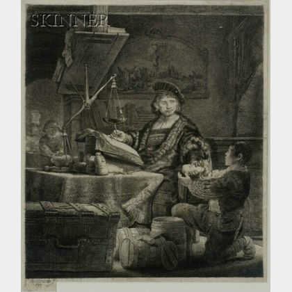 Rembrandt van Rijn (Dutch, 1606-1669) Jan Uytenbogaert, the Goldweigher