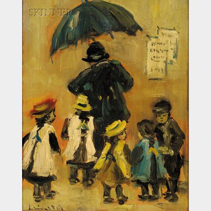Louis van der Pol (Dutch, 1896-1982) On a Rainy Day