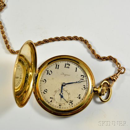 18kt Gold Longines Pocket Watch