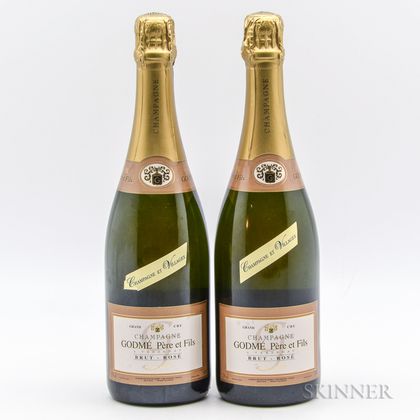 Godme Rose Brut Grand Cru Champagne des Villages, 2 bottles 