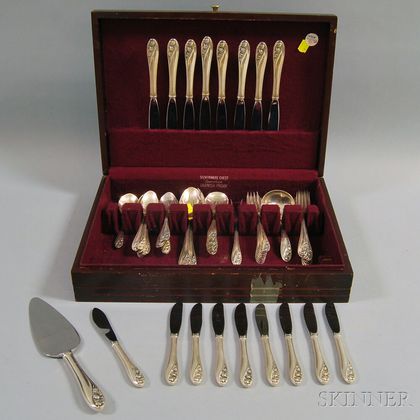 Gorham "Lily of the Valley" Partial Sterling Silver Flatware Service for Eight